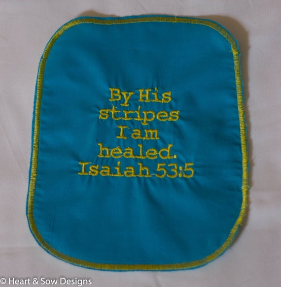 Items similar to Scripture HandkerchiefPrayer Cloth "By His Stripes