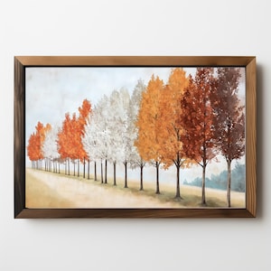 Bäume Herbst Bilder: Vintage Herbst Bäume Malerei, Herbst Bäume, Bauernhaus Dekoration, Herbst Bäume, Download 470