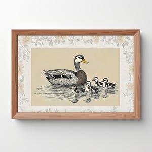 Ente Vintage Print: Rustikales Wohndekor, Vintage Dekoration, Bauernhaus Dekoration, Ente Wand Kunst, Ente Kinderzimmer, Download 322