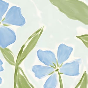 Floral Modern Southern Wall Art: Coastal Grandma Digital Download, Preppy Grandmillennial Art, Instant Southern Wall Decor Print, Download 525