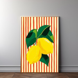 Pop Art Lemon Print: Modern Kitchen Wall Art (Digital Download) 583