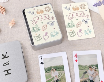Custom Photo Playing Card Deck, Wedding Favors