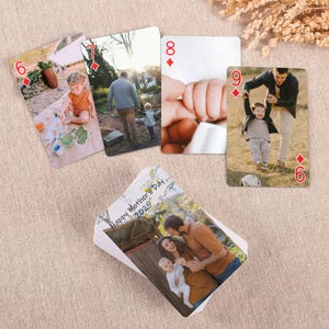 Baraja de cartas personalizada para mamá, regalo con foto personalizada para el Día de la Madre, naipes únicos, regalo para mamá y abuela, recuerdos para fiestas familiares