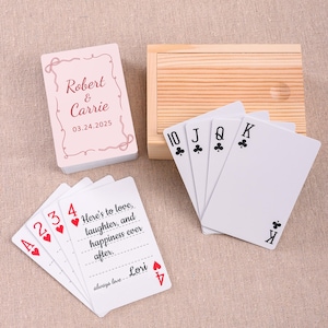 Personalized Guest Book Cards, Wedding Guest Book Alternative, Blank Playing Cards, Custom Card Deck, Wedding Favors
