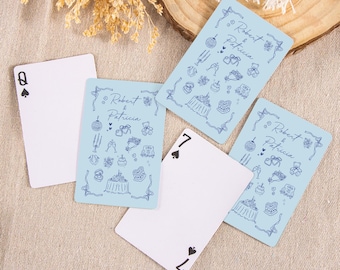 Guest Book Playing Cards Custom Wedding - Blank Cards For Guest ...