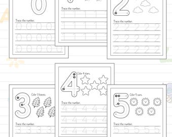 Number Tracing 1-20 Worksheets – Preschool Math Printable (PDF)