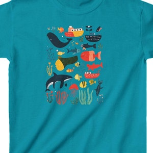 Under the Sea Kids Tee: Ocean Animals Graphic T-Shirt