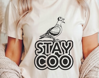 Funny Pidgeon T-Shirt: Stay Coo Bird Meme Tee