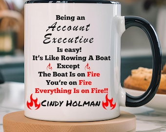 Funny Account Executive Mug: Personalized Coffee Cup, Team Building Gift