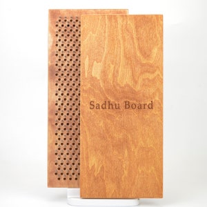 Sadhu Board for Yoga Galvanized Nails Sadhu Board Engraving Board for Meditation