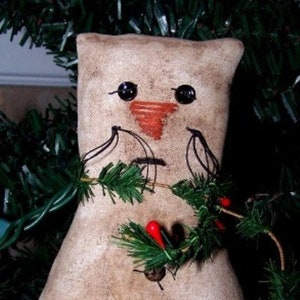 Instant Download Pattern SNOW CAT ORNIE Kitty Christmas Winter Quick Easy Ornament