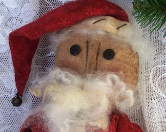 Instant Download PRIM SANTA DOLL Primitive Pattern Christmas Winter