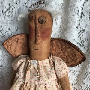 Instant Download Pattern PRIM ANGEL Doll Pattern Rosebud Published in PRIMS Easy Folk Art