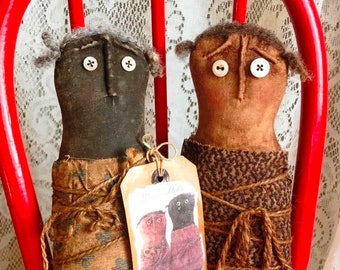 パターン PRIMITIVE WORRY DOLLS インスタントダウンロードパターン