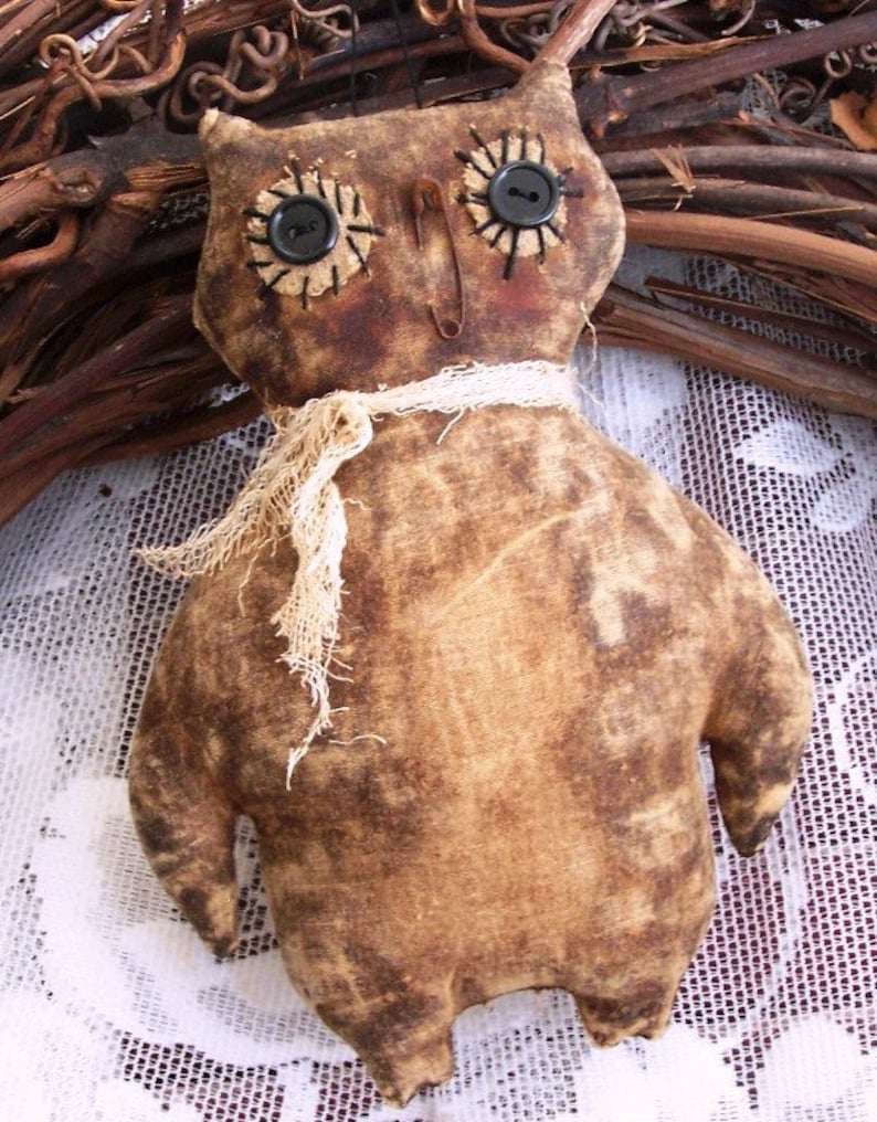 Instant Download PRIMITIVE OWL Pattern Quick and Easy HALLOWEEN Fall ...