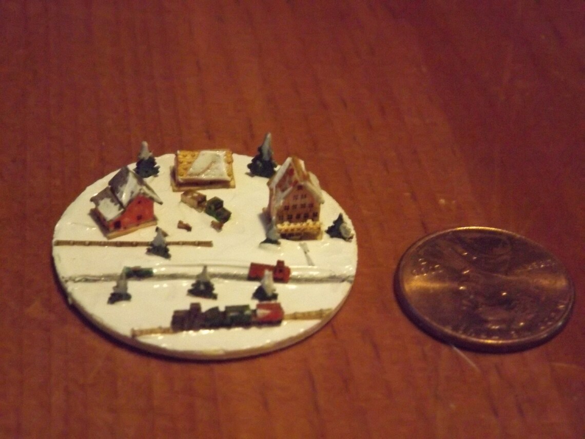 Micro Mini Winter Farm Scene - Etsy