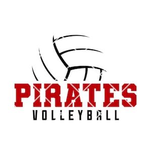 Volleyball svg, Pirates Volleyball svg, Pirates Svg, Volleyball Team, Cricut Files, Digital, Silhouette, Instant Download