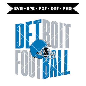 Detroit Svg, Detroit Football svg, voetbalteam Svg, Svg voor Cricut-bestanden, digitale download, Instant Download