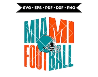 Archivos SVG de fútbol de Miami, archivos Cricut del equipo (descarga digital)