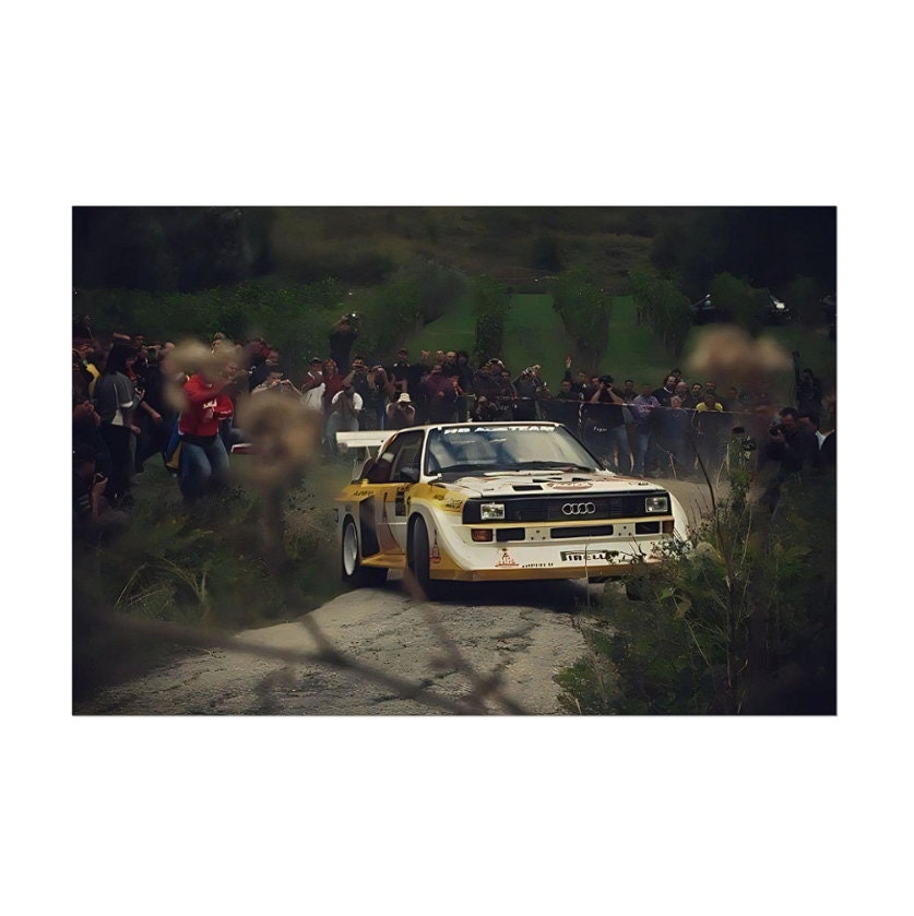 Retro Rally Poster, Rolled Posters, Audi Quattro S1 Group B, Walter ...