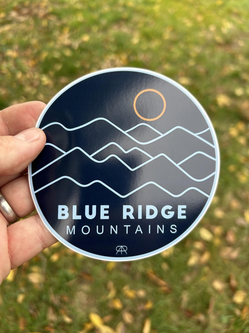 Next Ridge Stickers Blue Ridge Mountains Line Design Sticker - Etsy