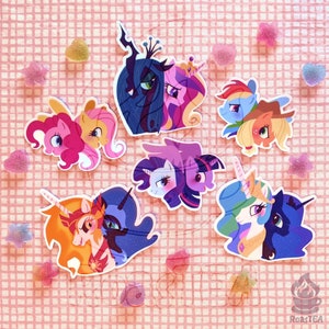 Autocollants en vinyle pour paire de poneys et lot d'autocollants