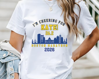 Boston Marathon Supporter Shirt: Skyline Crew Tee