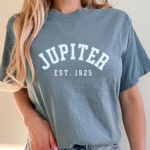 Jupiter Florida T-Shirt, Minimalist T-shirt, Florida shirt, Jupiter gift,  Florida gift, Comfort Colors, trendy shirt