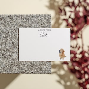 Cartes de correspondance pour chien avec portrait d'animal de compagnie, papeterie de chien personnalisée, impression de chien personnalisée, jeu de cartes de correspondance de chien personnalisées, papeterie plate, jeu de papeterie