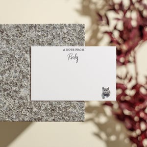 Cartes de correspondance pour chien avec portrait d'animal de compagnie, Jeu de cartes de correspondance personnalisées pour chien, Papier à lettres plat, Jeu de cartes de correspondance personnalisées pour chien, Jeu de papeterie