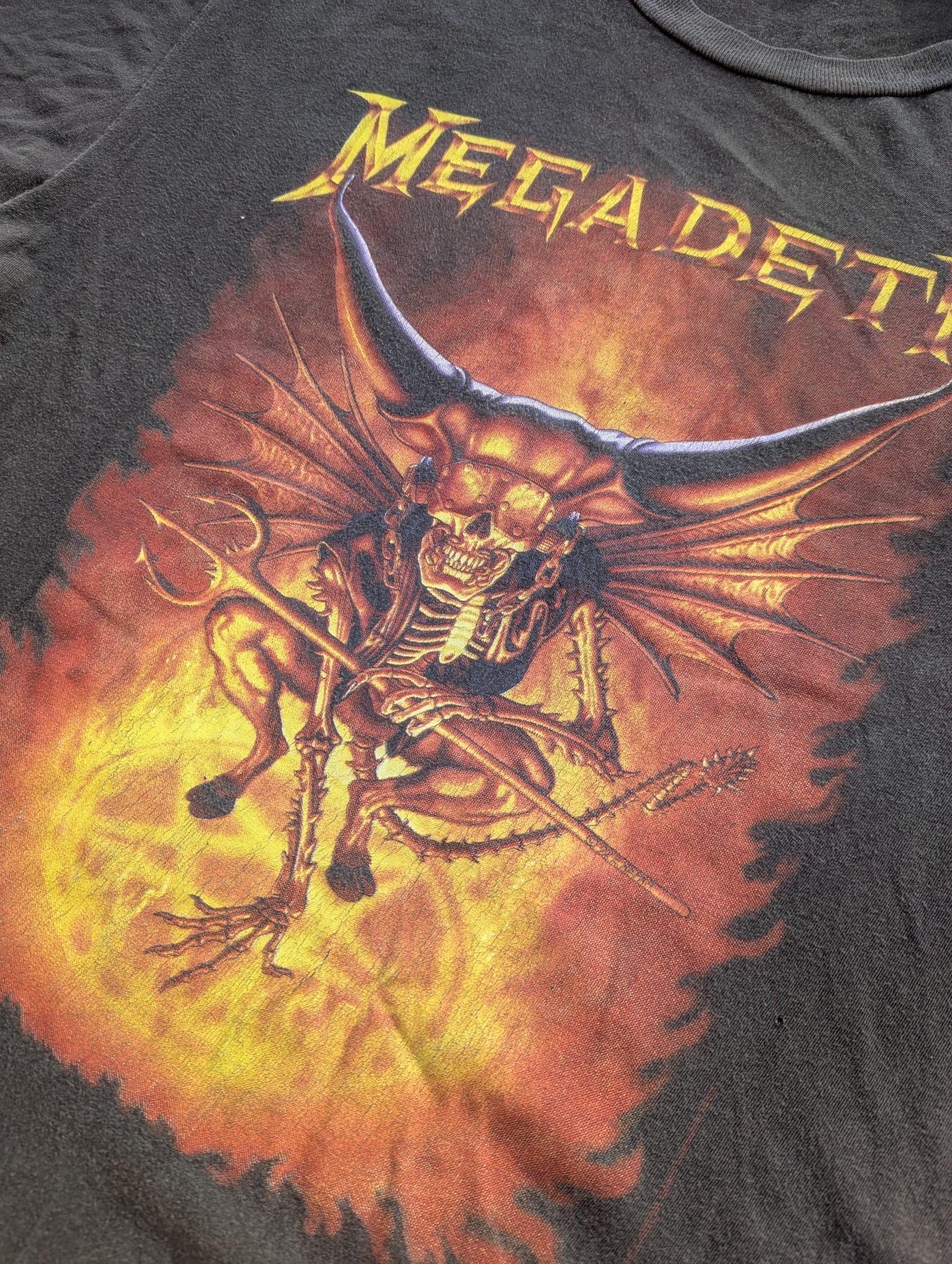 1992 Megadeth Countdown to Extinction Thrash Metal Single Stitch T