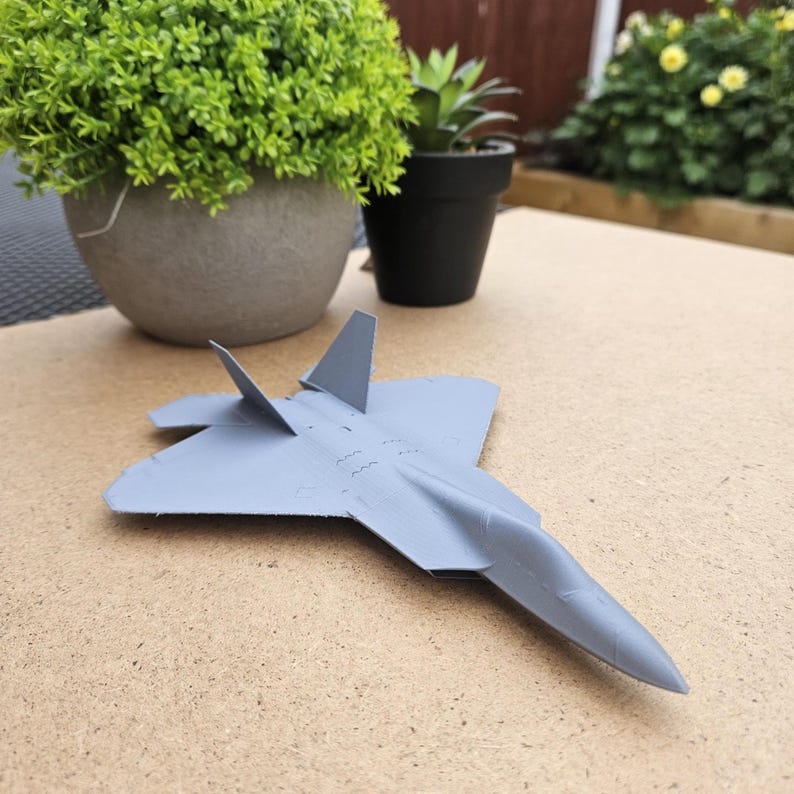 F22 Raptor Fighter Jet Model With Removable Stand 3D Printed - Etsy