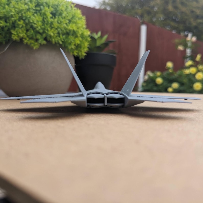 F22 Raptor Fighter Jet Model With Removable Stand 3D Printed - Etsy