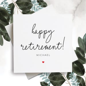 Happy Retirement Card, Custom Retirement Gift, Personalized Retirement Card For Women, Retirement Gifts For Women, Teacher Retirement Card