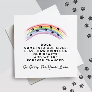 Tarjeta de pérdida de gato, tarjeta de condolencias para gatos, tarjeta del puente del arcoíris, tarjeta de pérdida de mascota, tarjeta conmemorativa para mascotas, tarjeta de duelo por gato, tarjeta de duelo por mascota