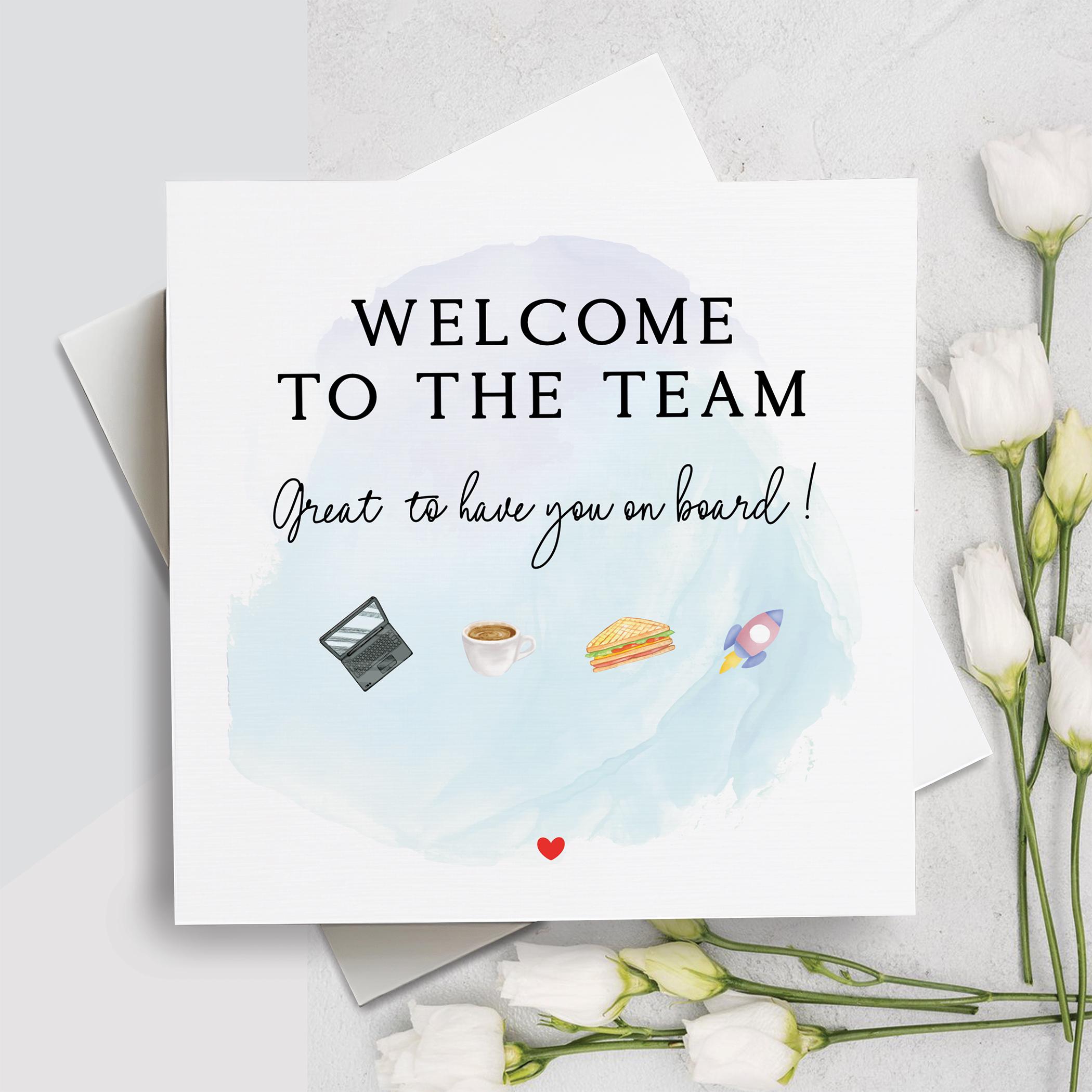 Welcome to the Team Card, Corporate Welcome Card, Welcome Card for Team ...