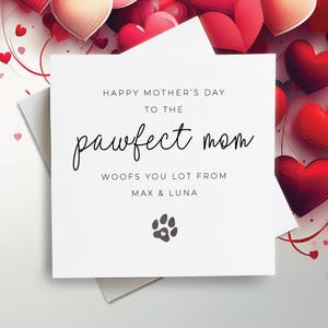 Biglietto di auguri per la festa della mamma con mamma di cane, biglietto per la festa della mamma dal cane, biglietto per la festa della mamma con mamma di cane, biglietto per la mamma di cane, regalo dal cane, biglietto per la mamma di cane