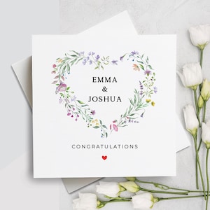 Congratulations On Your Engagement Card, Congratulations Engagement Card, Custom Wedding Card, Custom Engagement Card, Congratulations Card