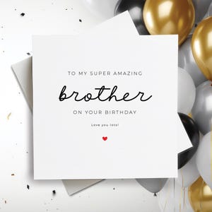 Geburtstagskarte für Bruder, alles Gute zum Geburtstagkarte für Sibling, alles Gute zum Geburtstagkarte für Bruder, Geburtstagsgeschenk für Bruder, Geschenk für Bruder