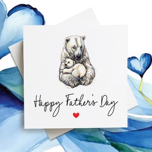 Bonne fête des pères carte ours, carte de fête des pères pour papa, jolie carte de fête des pères pour papa, carte pour père, carte pour papa, carte pour papa