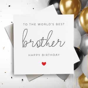 Geburtstagskarte für Bruder, alles Gute zum Geburtstagkarte für Geschwister, individuelle alles Gute zum Geburtstagkarte, personalisierte Geburtstagskarte, Geschenk für ihn, für sie