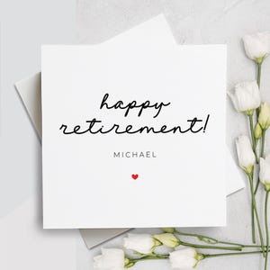Happy Retirement Card, Custom Retirement Gift, Personalized Retirement Card For Women, Retirement Gifts For Women, Teacher Retirement Card