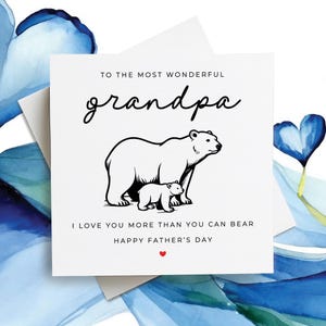 Tarjeta del día del padre para el abuelo, tarjeta del día del padre para el abuelo, tarjeta del día del padre para el abuelo, regalo del día del padre para el abuelo