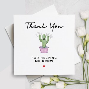 Carte de remerciement pour enseignant, carte de remerciement pour crèche, carte de remerciement pour l'école, carte de remerciement pour enseignant, cadeau de fin d'année, carte de remerciement pour tuteur