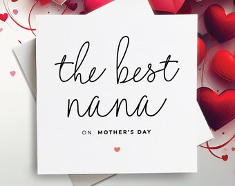 Carte de fête des mères heureuse, carte de fête des mères pour grand-mère, carte de fête des mères pour grand-mère, carte pour grand-mère, pour grand-mère, carte pour la meilleure grand-mère