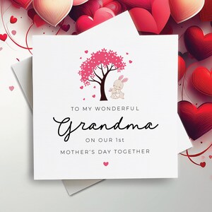 Para mi maravillosa abuela en nuestro primer Día de las Madres juntas, tarjeta para el primer Día de las Madres, tarjeta para el Día de las Madres recién nacida, tarjeta para el Día de las Madres de un bebé recién nacido