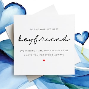 Birthday Card For Boyfriend, Anniversary Card for Boyfriend, Happy Birthday Card For Him, Birthday Gift For Him, Anniversary Gift For Him