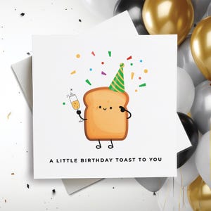 Carte de joyeux anniversaire drôle, carte de joyeux anniversaire, carte de toast de joyeux anniversaire, carte de toast d&#39;anniversaire, carte de toast d&#39;appréciation de joyeux anniversaire