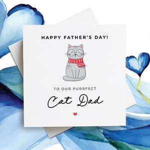 Vaderdag kat vader kaart, kattenliefhebber vaderdag kaart, kat vader vaderdag kaart, vaderdag kaart van kat, kat vader kaart, voor vader kaart