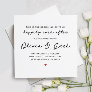 Congratulations On Your Engagement Card, Congratulations Engagement Card, Custom Wedding Card, Custom Engagement Card, Congratulations Card